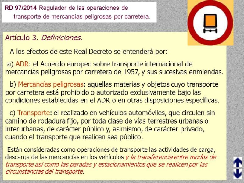 MERCANCIAS PELIGROSAS 04 DEFINICIONES RD97-2014 RD97-2014