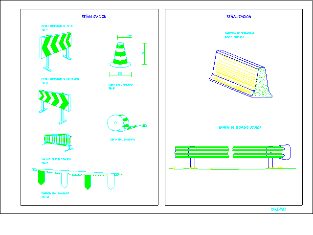 BALIZAJE GRAFICOS CAD SEGURIDAD