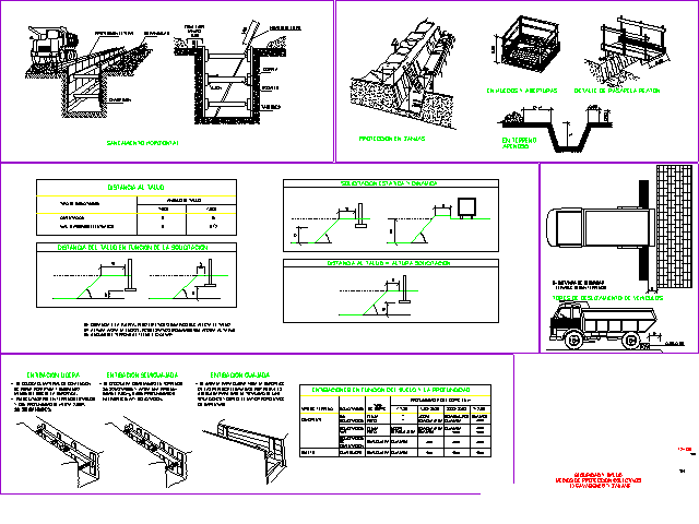 excavaciones GRAFICOS CAD SEGURIDAD