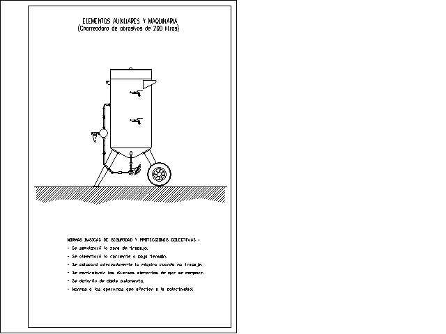 chorreadora GRAFICOS CAD SEGURIDAD