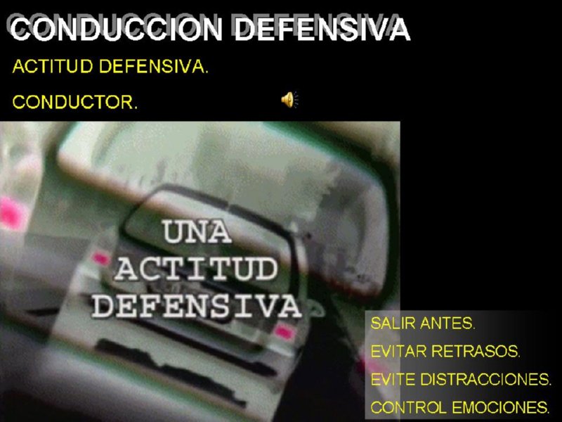 ACTITUD DEFENSIVA CONDUCCION PROFESIONAL