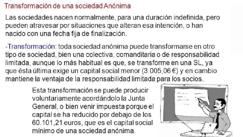 30 TRANSFORMACION SOCIEDAD ANONIMA