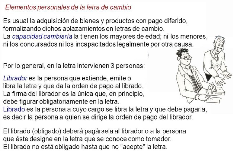 19 ELEMENTOS LETRA CAMBIO