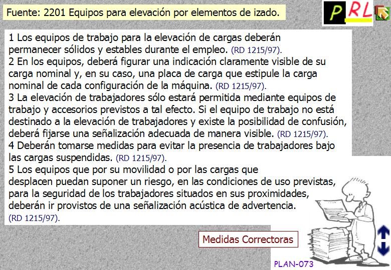 073 EQUIPOS ELEVACION