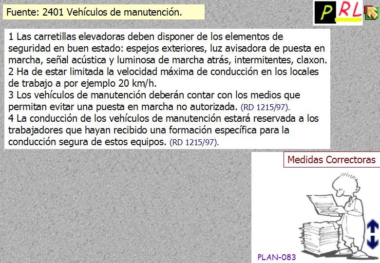 083 VEHICULOS MANUTENCION