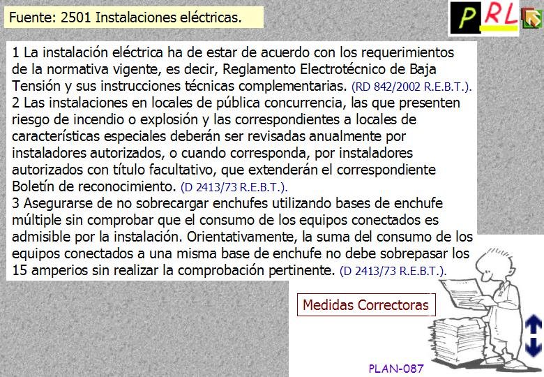 087 INSTALACIONES ELECTRICAS