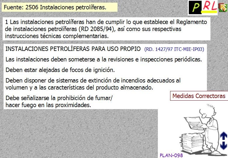 098 INSTALACIONES PETROLIFERAS