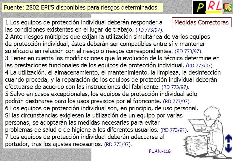 116 EPI'S ESPECIFICOS