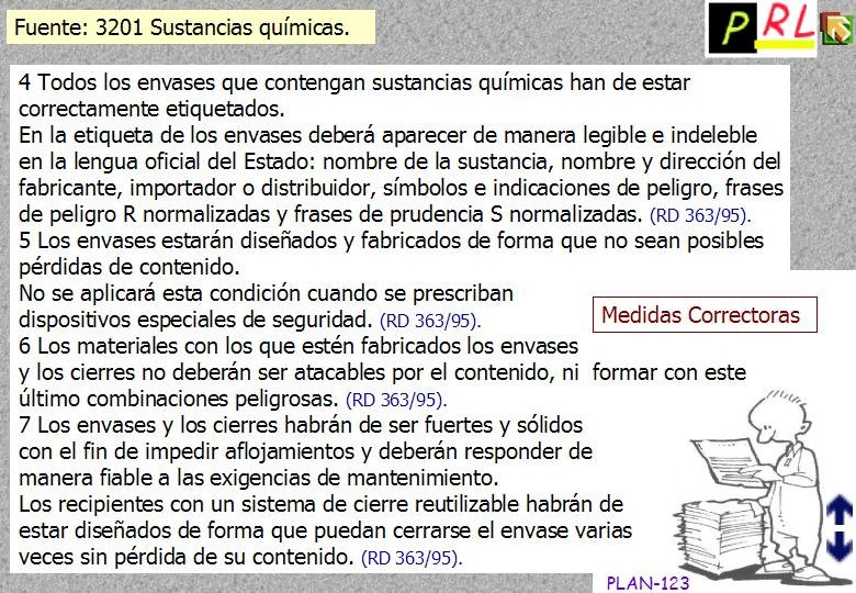 123 SUSTANCIAS QUIMICAS NORMATIVA