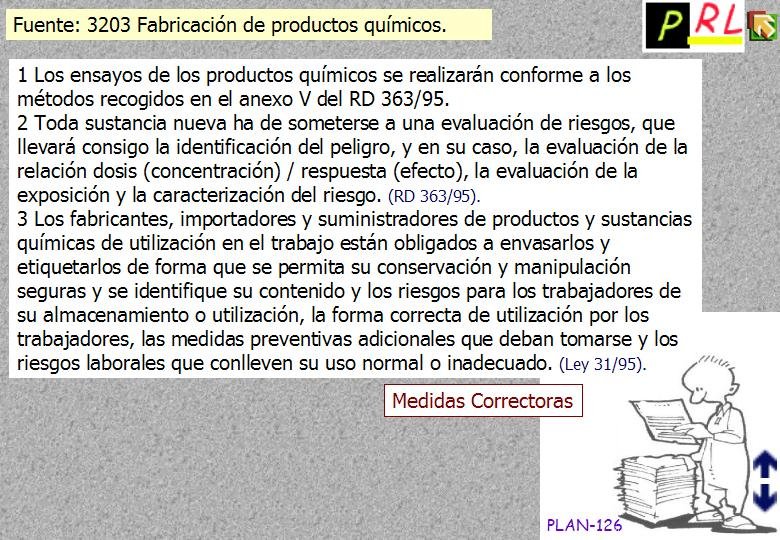 126 FABRICACION PRODUCTO QUIMICO