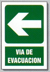 6 VIA DE EVACUACION  IMAGENES FOTOS DIBUJOS