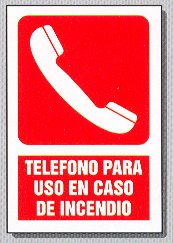 FUEGO TELEFONO PARA USO EN CASO DE INCENDIO  IMAGENES FOTOS DIBUJOS