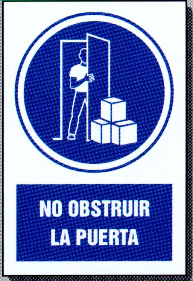 U No obstruir la puerta  IMAGENES FOTOS DIBUJOS