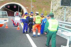 SIMULACRO TUNEL  IMAGEN FOTOGRAFIA
