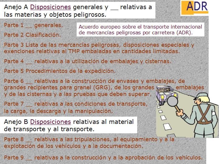 MERCANCIAS PELIGROSAS 03 ANEJOS Y PARTES ADR