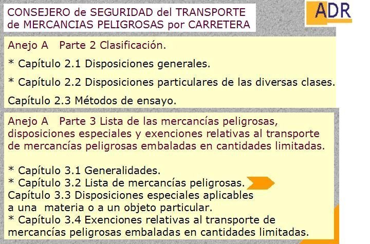 MERCANCIAS PELIGROSAS 05 CLASIFICACION MERCANCIAS PELIGROSAS