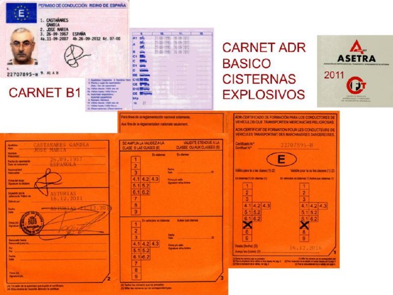 01 CARNET CONDUCTOR ADR