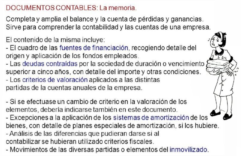 21 MEMORIA CONTABLE