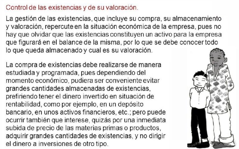 48 CONTROL DE EXISTENCIAS Y VALORACION