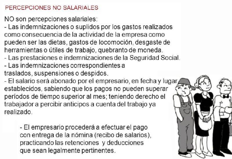 D22 PERCEPCIONES NO SALARIALES
