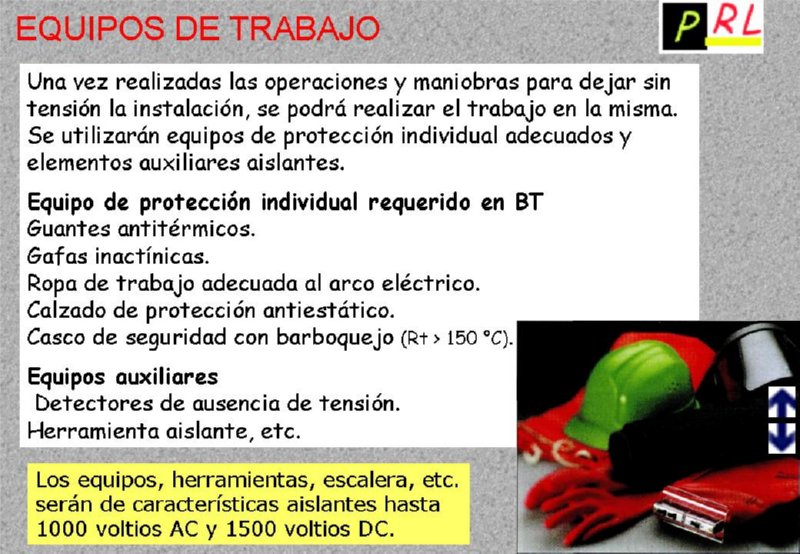 Maniobras en instaciones eléctricas