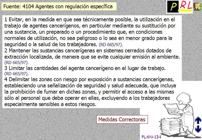 134 AGENTES REGULACION ESPECIFICA