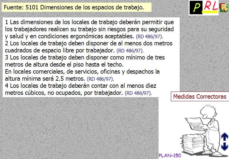 150 DIMENSIONES ESPACIOS TRABAJO