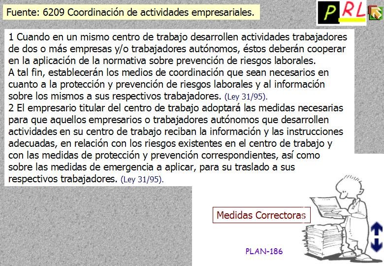 186 COORDINACION ACTIVIDADES EMPRESARIALES