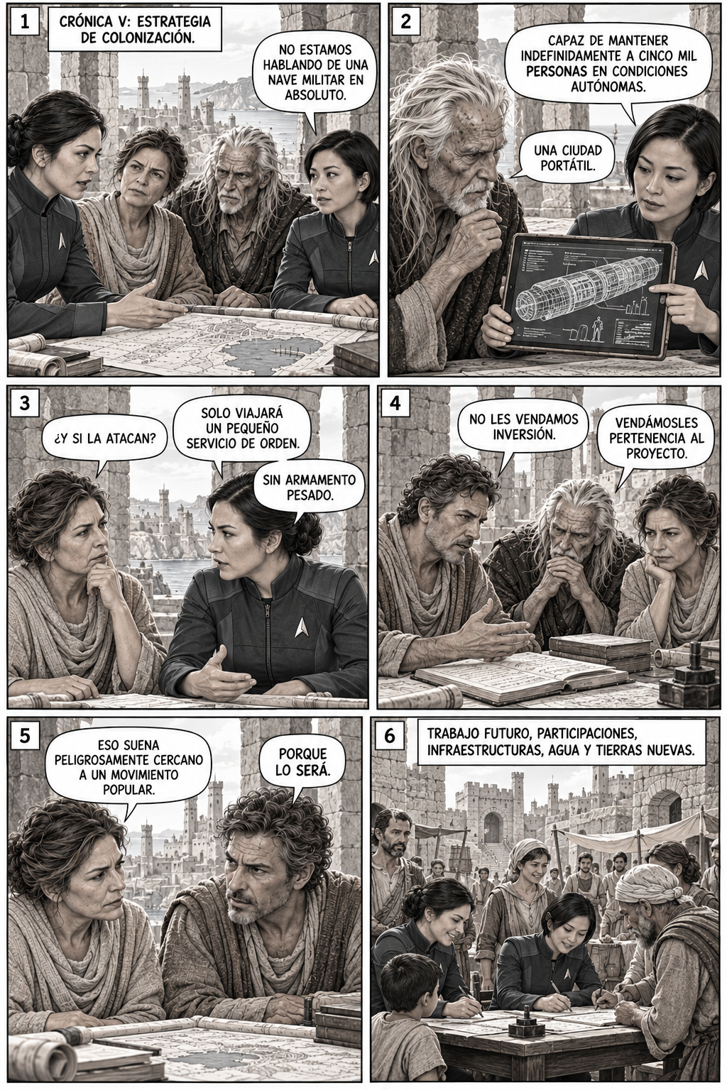 Crónica V, página A