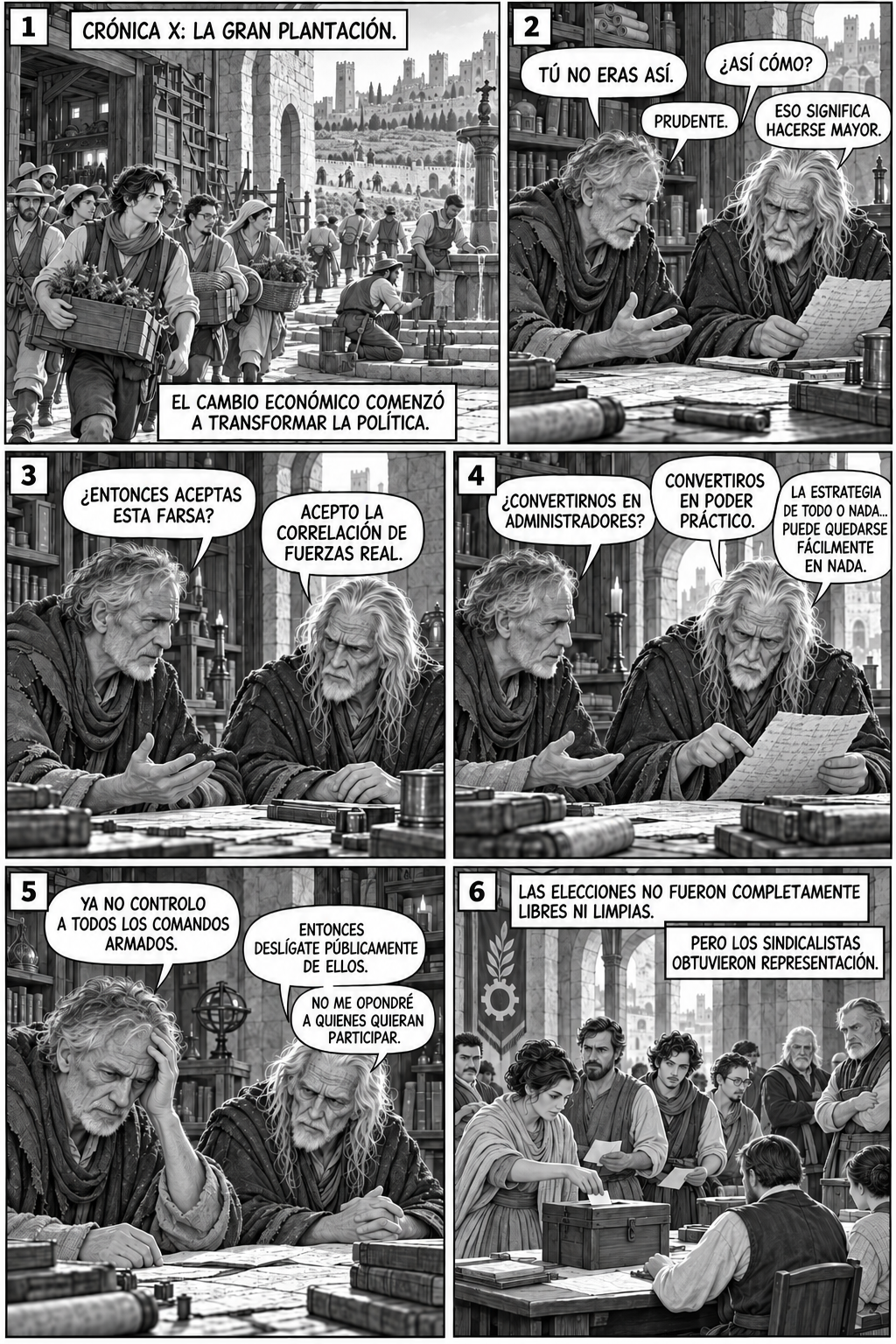Crónica X, página A