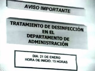 AVISO DESINFECCION  TRABAJO Y CIRCULACION