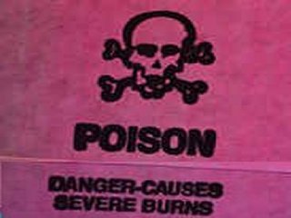 DANGER POISON  TRABAJO Y CIRCULACION