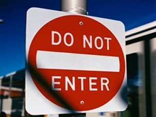 DO NOT ENTER  TRABAJO Y CIRCULACION