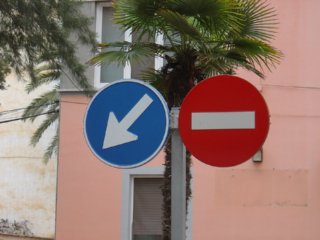 PROHIBIDO OBLIGATORIO  TRABAJO Y CIRCULACION