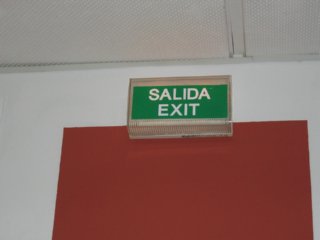 SALIDA EXIT  TRABAJO Y CIRCULACION